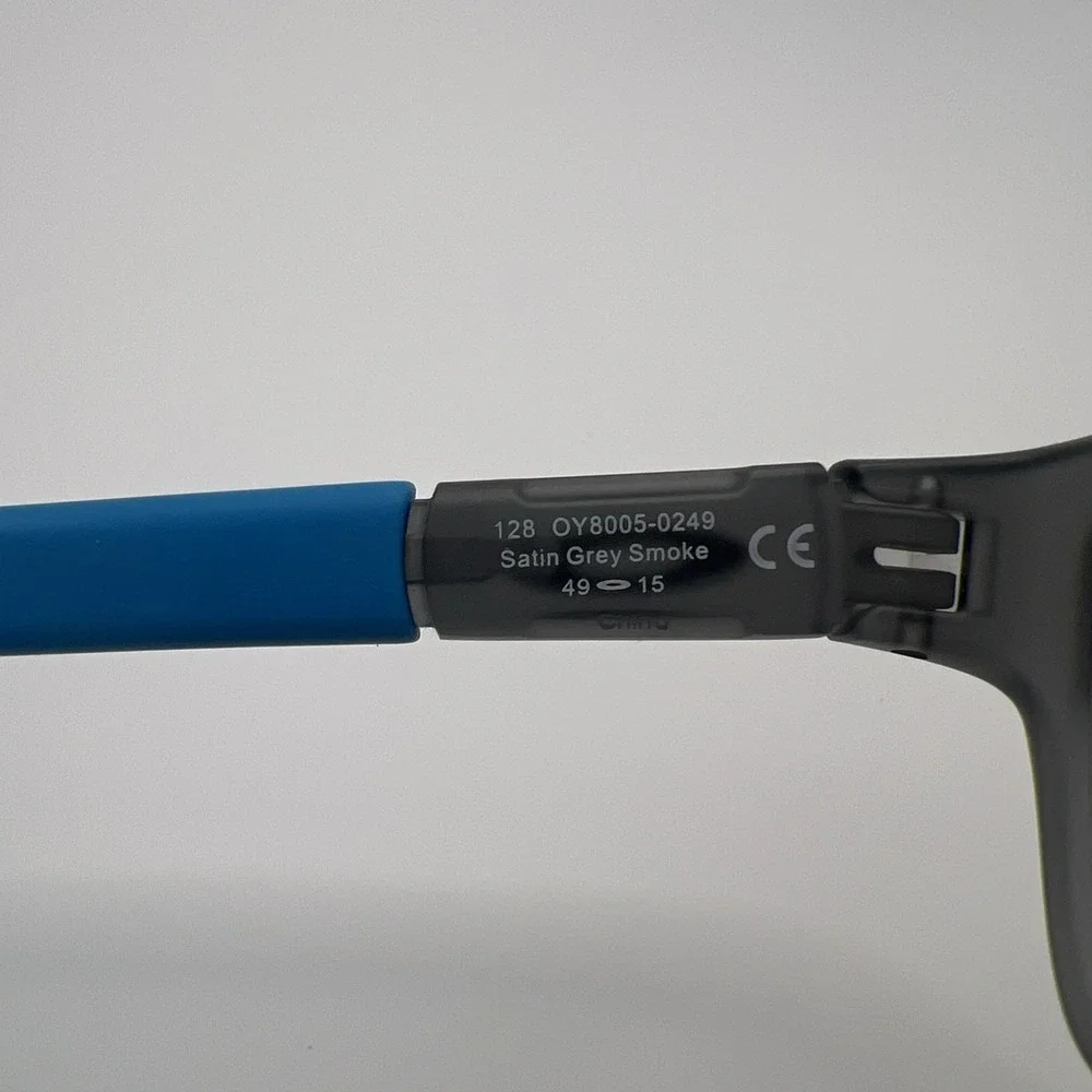 Oakley OY8005 0249 Eyeglasses Boys Black Blue Full Rim  49-15-128 Frame Only EUC